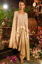Beige Embroidered kaftan - Shreeka